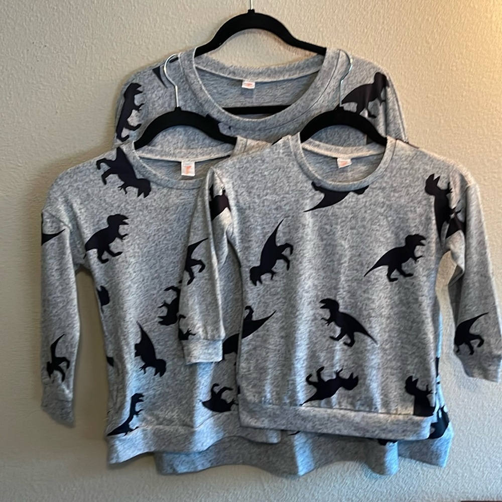 Dino pullover set of 3: for mom+ 2kids